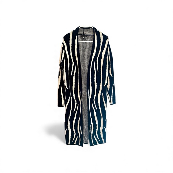 Banana Republic Sweaters - Banana Republic Black and White Striped Cardigan XS
